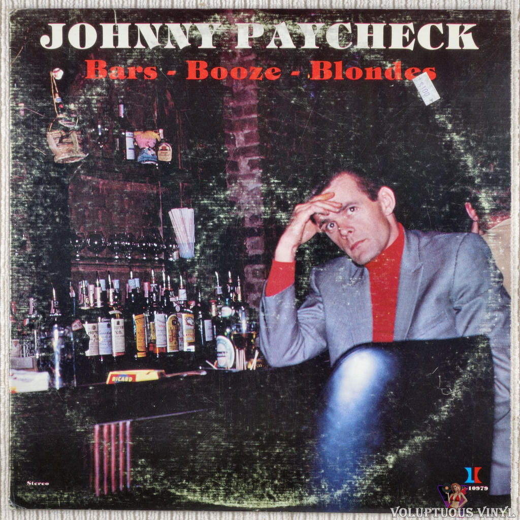 Johnny Paycheck – Bars - Booze - Blondes vinyl record front cover