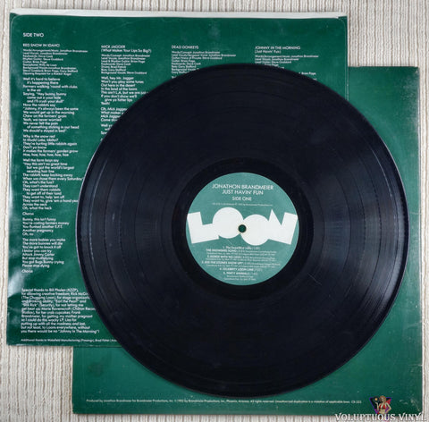 Jonathon Brandmeier – Just Havin' Fun vinyl record