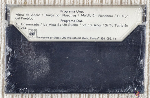 José Alfredo Jiménez – Jose Alfredo Jimenez cassette tape back cover