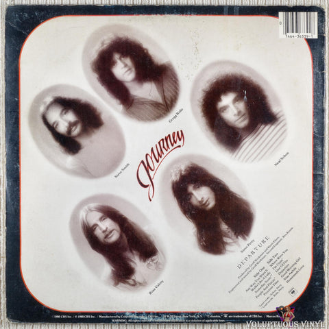Journey – Departure vinyl record back cover