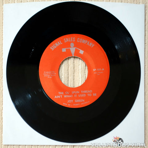 Joy Green – The Ol' Spun Thread Ain't What It Used To Be / Good Ol' Signal Pecans (?) 7" Single, Advertising Jingles