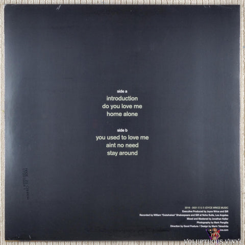 Joyce Wrice – Stay Around vinyl record back cover 