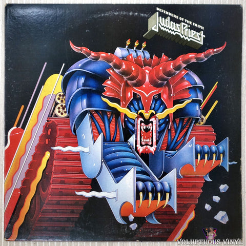Judas Priest ‎– Defenders Of The Faith vinyl record front cover