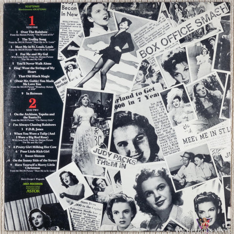 Judy Garland ‎– The Best Of Judy Garland... There's None Better! vinyl record back cover