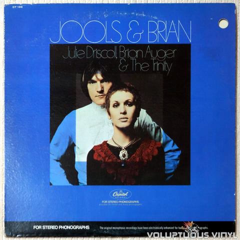 Julie Driscoll, Brian Auger & The Trinity ‎– Jools & Brian - Vinyl Record - Front Cover