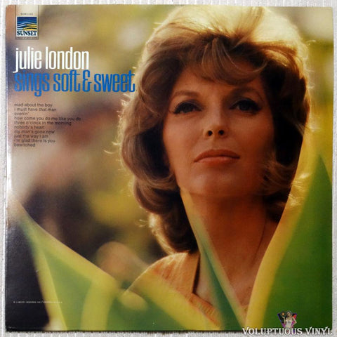 Julie London ‎– Sings Soft & Sweet vinyl record front cover