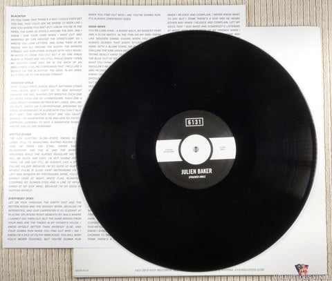 Julien Baker ‎– Sprained Ankle vinyl record back cover
