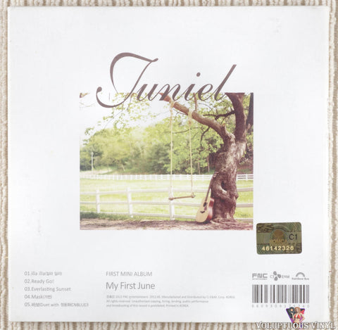 Juniel – My First June CD back cover