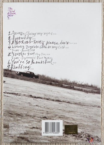 K.Will ‎– The Third Album Part 1 CD back cover