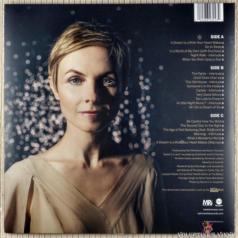 Kat Edmonson ‎– Dreamers Do vinyl record back cover