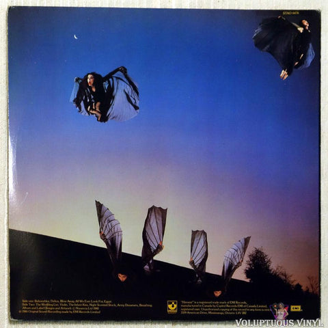 Kate Bush ‎– Never For Ever vinyl record back cover