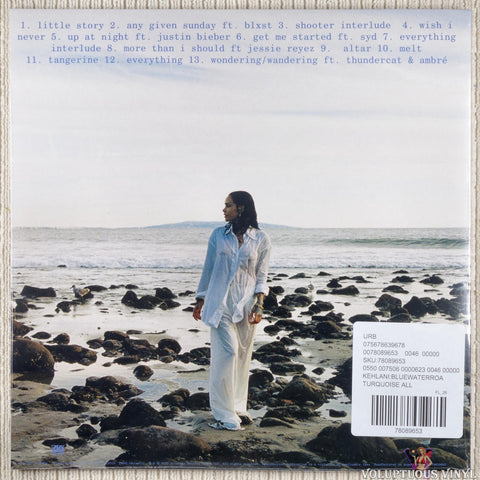 Kehlani – Blue Water Road vinyl record back cover