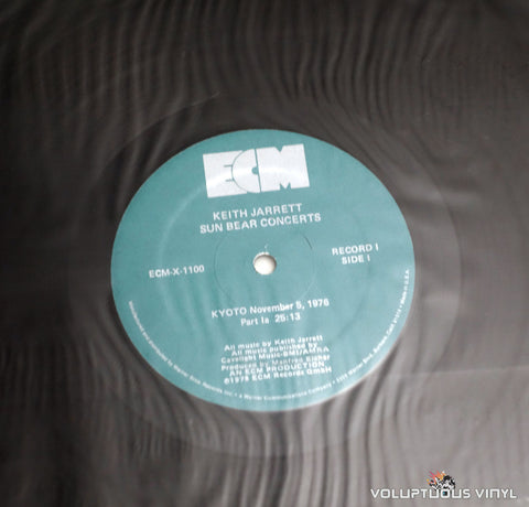 Keith Jarrett ‎– Sun Bear Concerts - Vinyl Record - Label