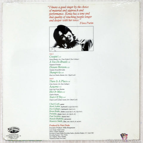 Kenia ‎– Rio / New York vinyl record back cover