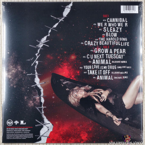 Kesha ‎– Cannibal vinyl record back cover