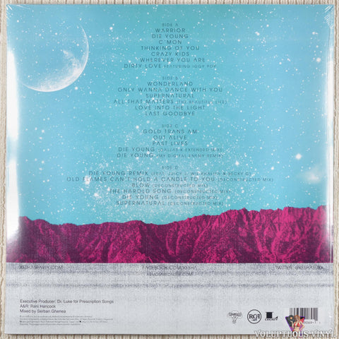 Kesha – Warrior vinyl record back cover