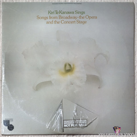 Kiri Te Kanawa ‎– Kiri Te Kanawa Sings From Broadway - The Opera And The Concert Stage vinyl record front cover