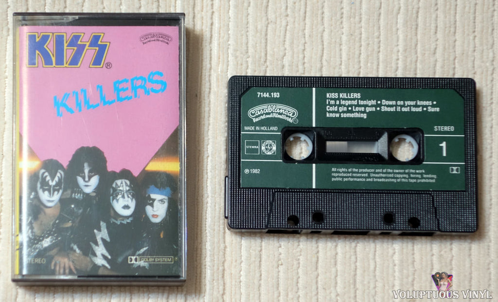 Kiss ‎– Killers cassette tape