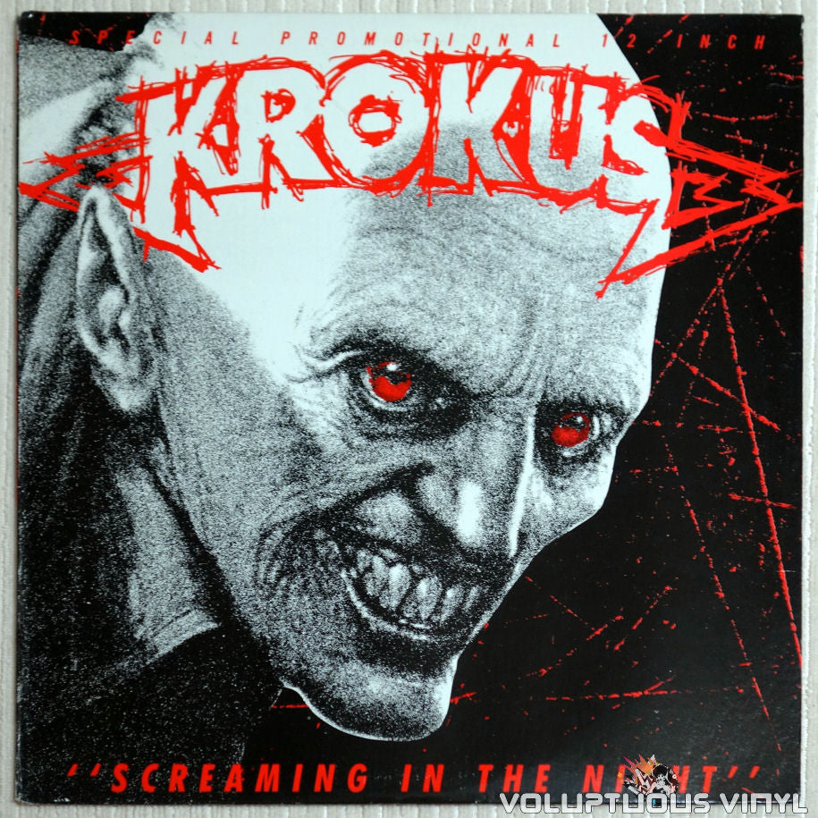 Krokus ‎– Screaming In The Night - Vinyl Record - Front Cover