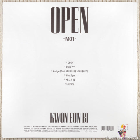 Kwon Eun Bi – Open CD back cover
