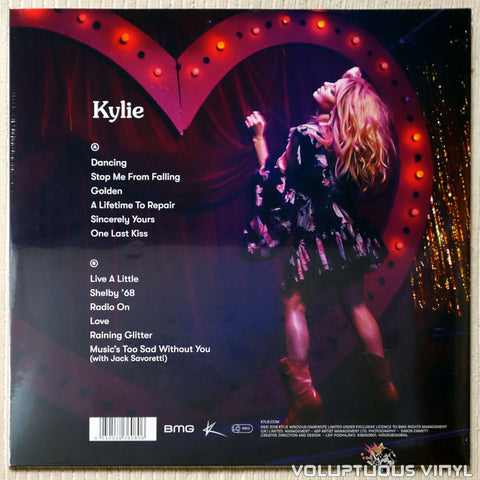 Kylie Minogue ‎– Golden - Vinyl Record - Back Cover
