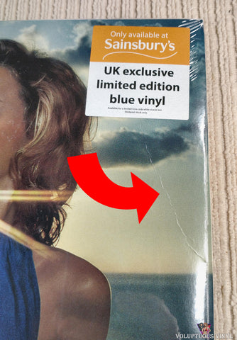 Kylie Minogue – Light Years vinyl record front cover top right corner section