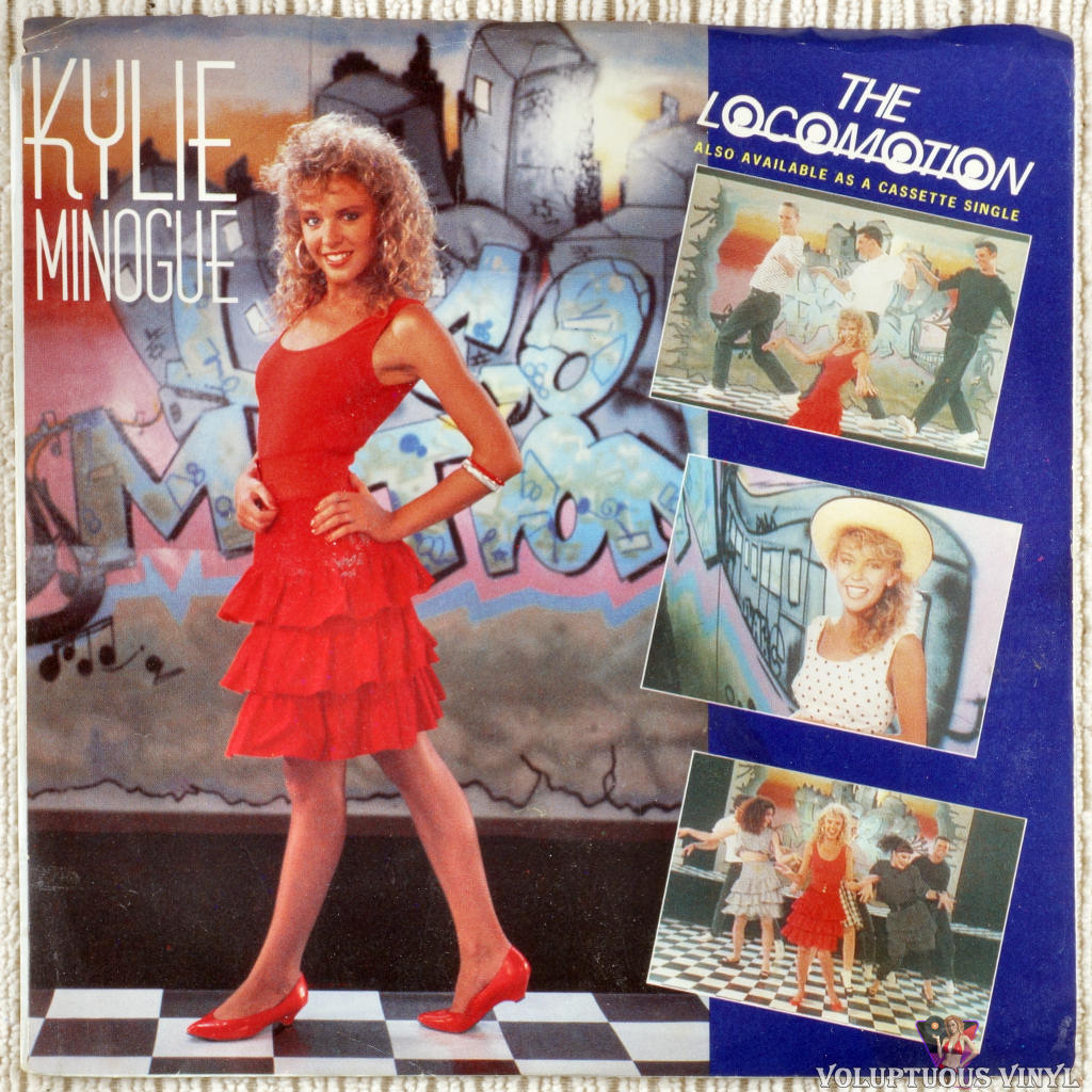 Kylie Minogue – The Loco-Motion vinyl record front cover