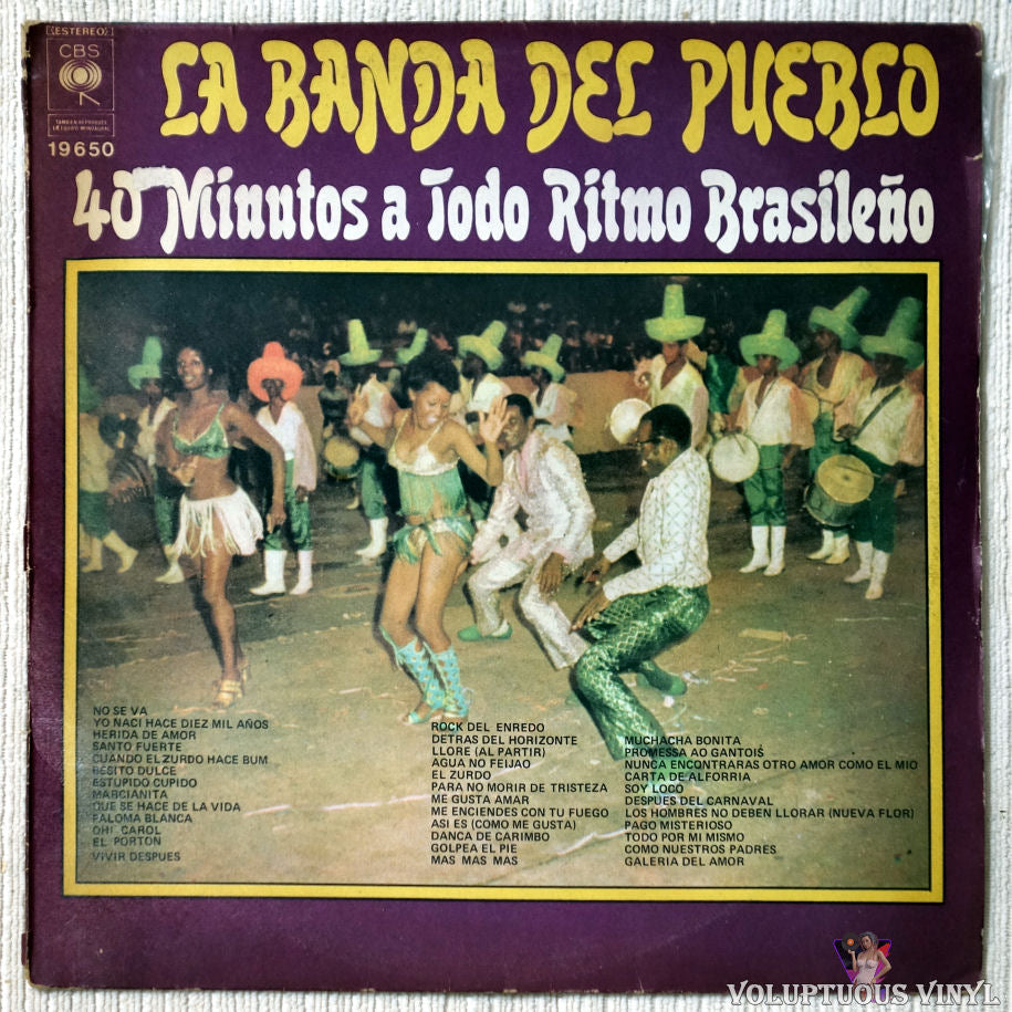 La Banda Del Pueblo ‎– 40 Minutos A Todo Ritmo Brasileno vinyl record front cover