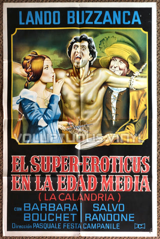 La calandria 1972 Argentinean 1-Sheet Barbara Bouchet Movie Poster
