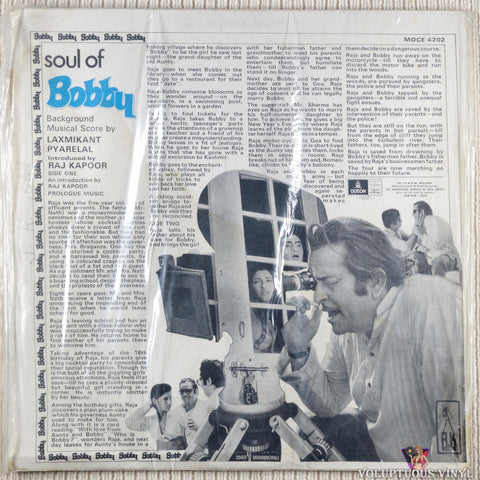 Laxmikant Pyarelal ‎– Soul Of Bobby vinyl record back cover