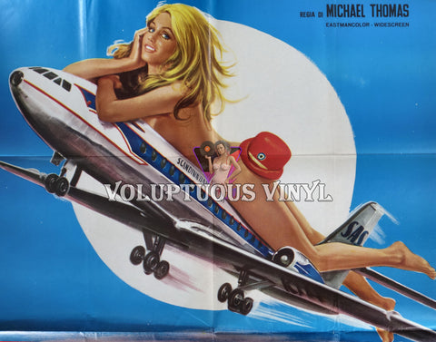 The Swingin' Stewardesses [Le Hostess] (1973) - Italian 2F - Nude Stewardess On Plane