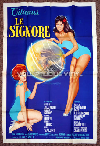 Ladies (1960) - Italian 4F - Leggy Chelo Alonso & Nadia Gray Spinning The World