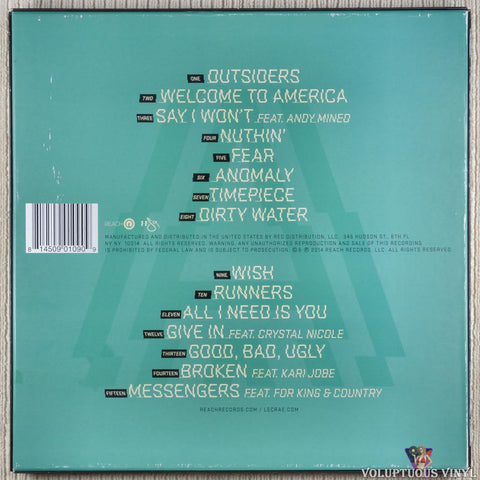 Lecrae ‎– Anomaly vinyl record back cover