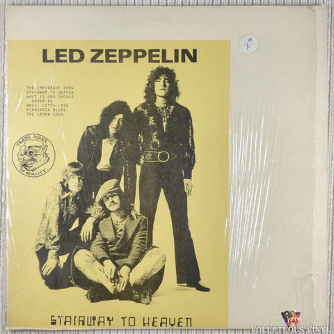 Led Zeppelin ‎– Stairway To Heaven vinyl record front cover