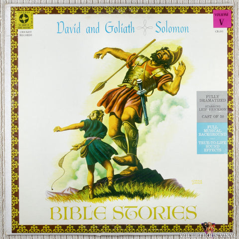 Leif Erickson – Bible Stories: David And Goliath / Solomon, Vol. V vinyl record front cover