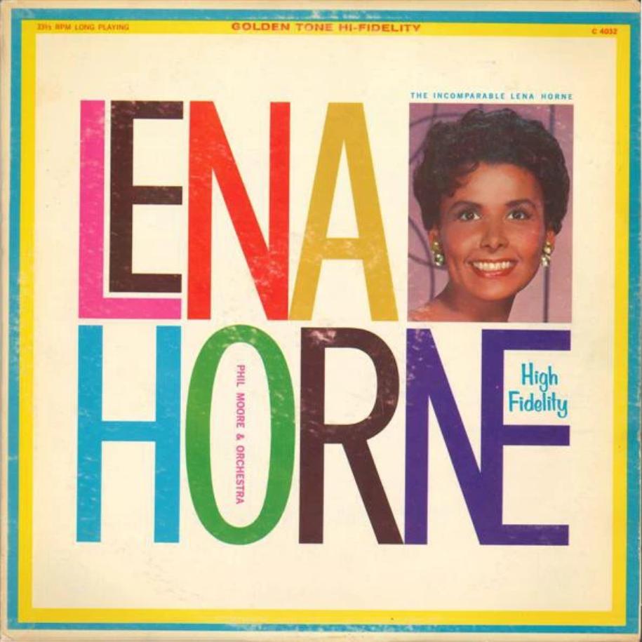 Lena Horne ‎– The Incomparable Lena Horne vinyl record front cover