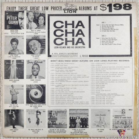 Leon Kelner And His Orchestra – Cha Cha Cha vinyl record back cover