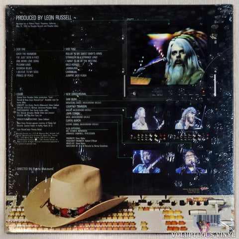 Leon Russell & New Grass Revival ‎– The Live Album vinyl record back cover