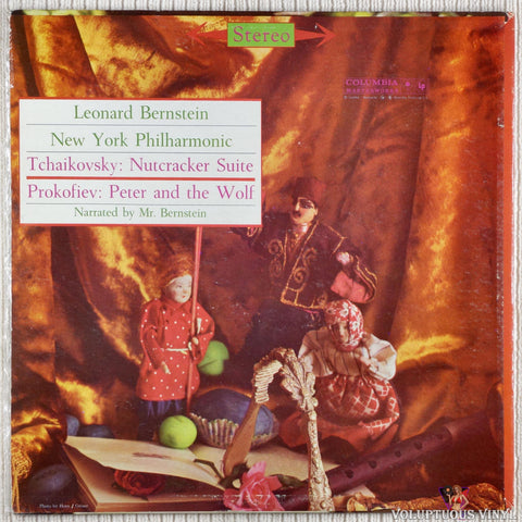 Leonard Bernstein, New York Philharmonic, Prokofiev, Tchaikovsky – Peter And The Wolf / Nutcracker Suite vinyl record back cover