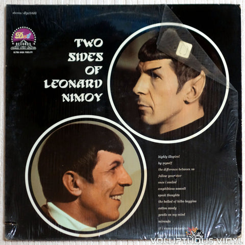 Leonard Nimoy ‎– The Two Sides Of Leonard Nimoy - Vinyl Record - Front Cover