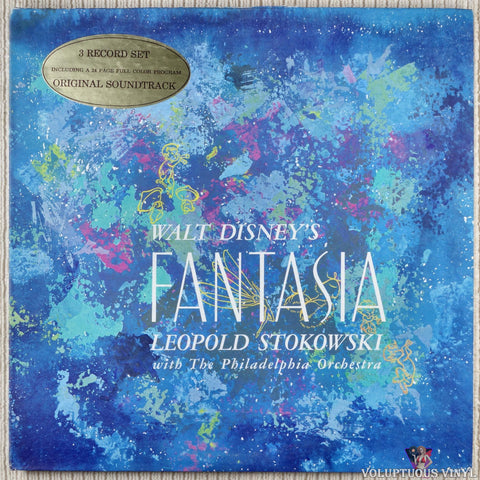 Leopold Stokowski With The Philadelphia Orchestra ‎– Walt Disney's Fantasia vinyl record front cover