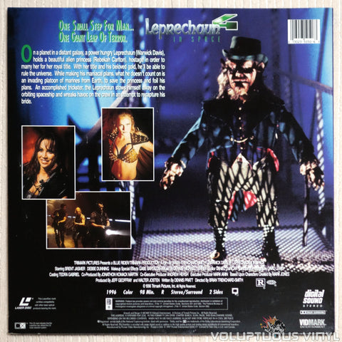 Leprechaun 4: In Space - Laserdisc - Back Cover