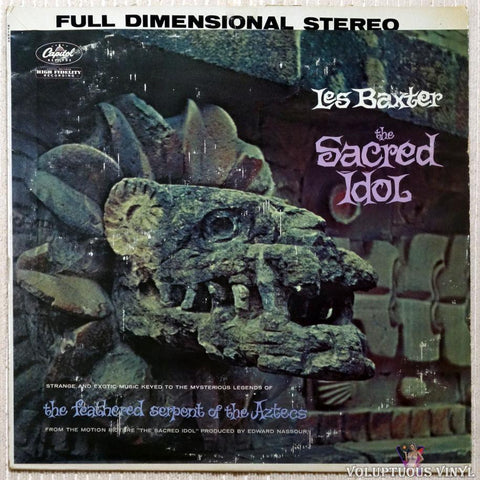 Les Baxter ‎– The Sacred Idol vinyl record front cover
