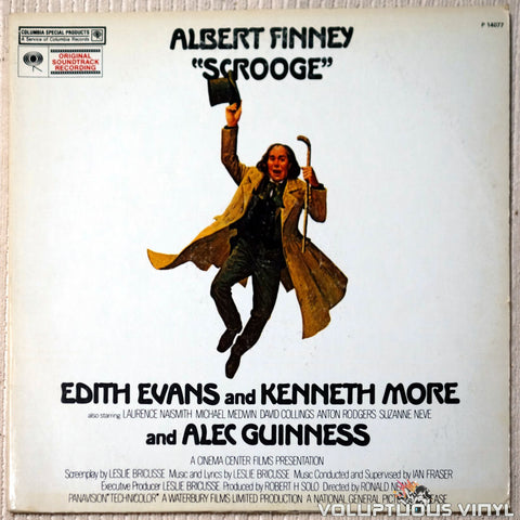 Leslie Bricusse ‎– Albert Finney As "Scrooge" vinyl record front cover