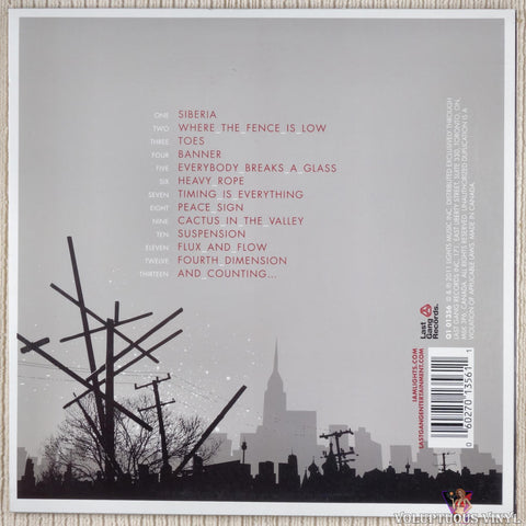 Lights ‎– Siberia vinyl record back cover