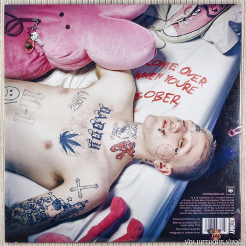 Lil Peep ‎– Come Over When You're Sober, Pt. 1 & Pt. 2 vinyl record back cover