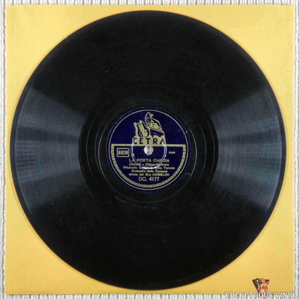 Lina Termini – Ma, L'amore No / La Porta Chiusa (1942) Shellac, 10, 78  RPM, Single – Voluptuous Vinyl Records
