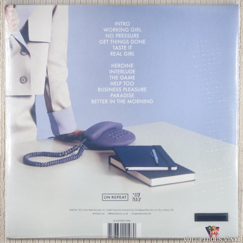 Little Boots – Working Girl vinyl record back cover