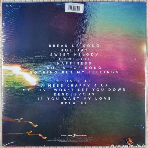 Little Mix ‎– Confetti vinyl record back cover