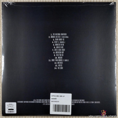 Little Mix ‎– LM5 vinyl record back cover